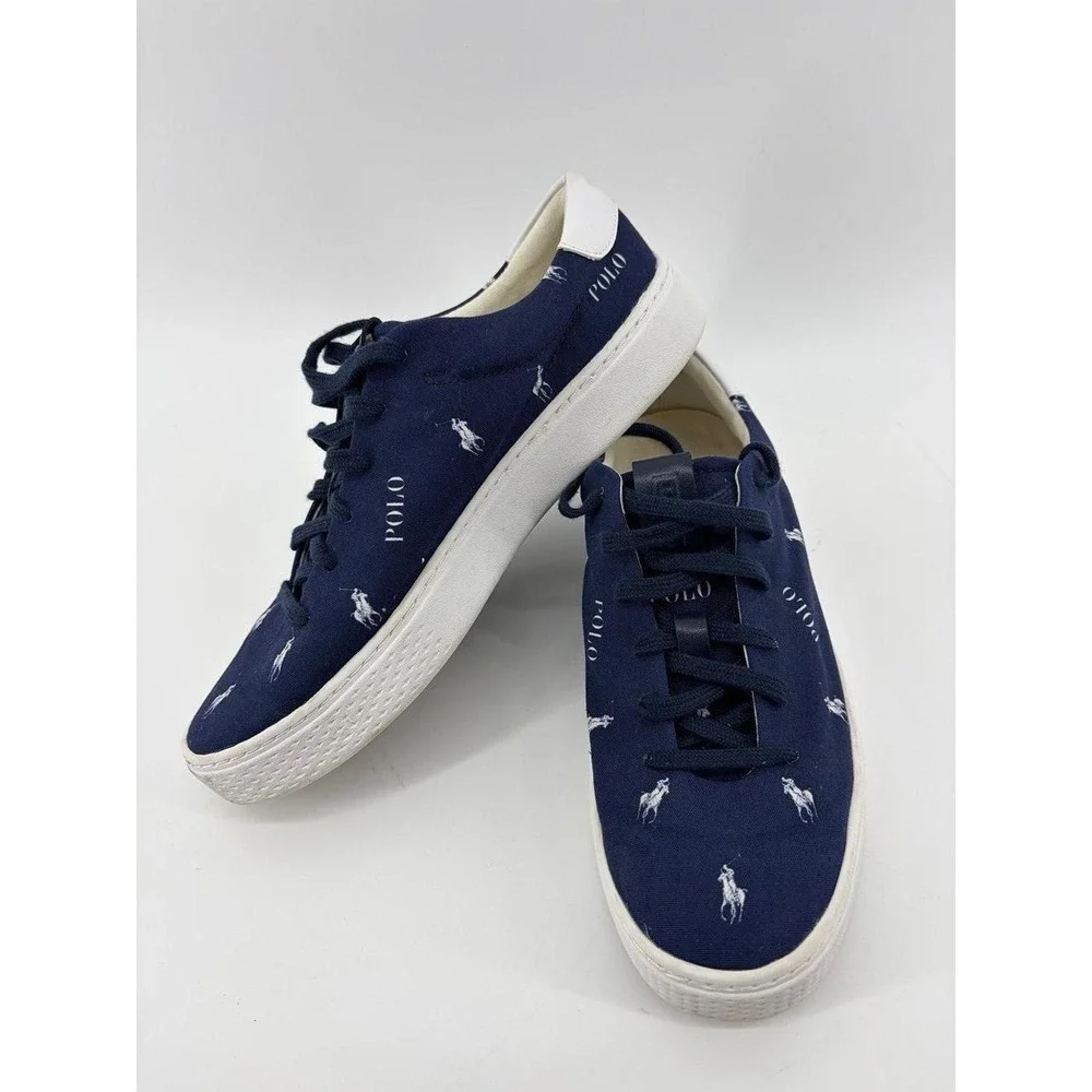 Polo Ralph Lauren Pony Sneakers Court 125 Canvas Shoes, Men's 8.5, Unisex